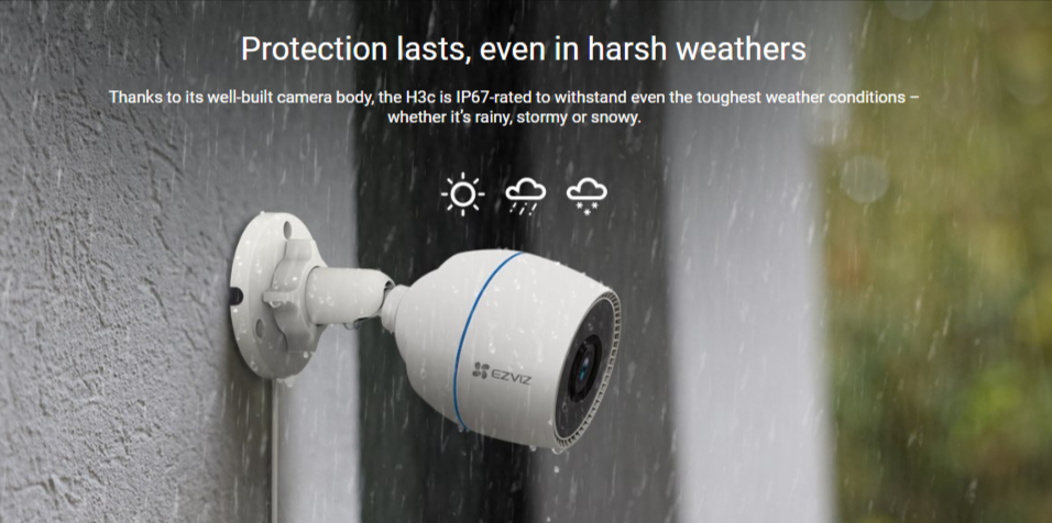 EZVIZ H3 - 3K - Outdoor Wi-Fi Smart Home Camera - LebanTIK