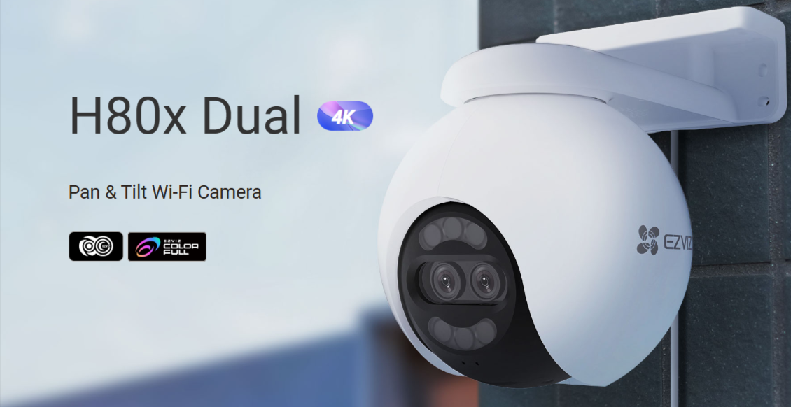 EZVIZ H80x Dual-Lens Pan & Tilt Wi-Fi Camera - LebanTIK