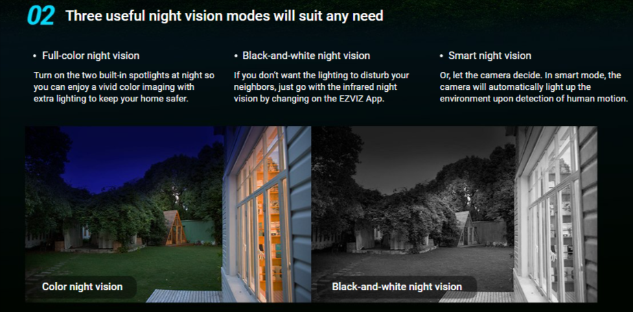 EZVIZ H8c 2MP Pan & Tilt Wi-Fi Camera - LebanTIK