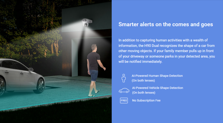 EZVIZ H90 Dual 2K+ Pan & Tilt Wi-Fi Camera - LebanTIK