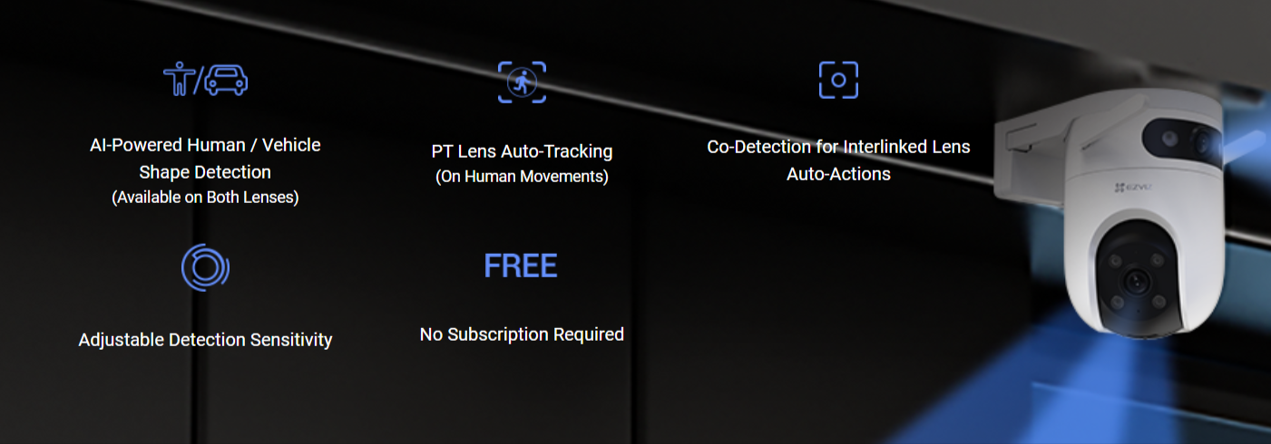 EZVIZ H9c 2K Dual-Lens Pan & Tilt Wi-Fi Camera - LebanTIK
