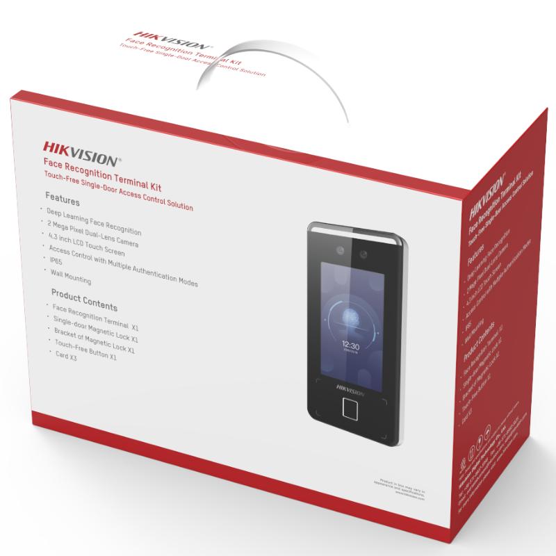 Hikvision DS-KAS541 Touch‑Free Face Recognition Terminal Kit – 4.3″ Touchscreen, Magnetic Lock & RFID Card