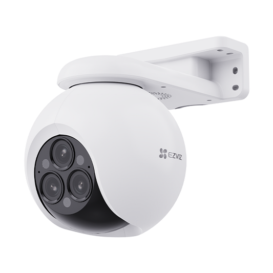 EZVIZ H80f Multi 2K⁺ Triple-Lens Outdoor PTZ Camera – 12× Zoom, AI Detection, Color Night Vision