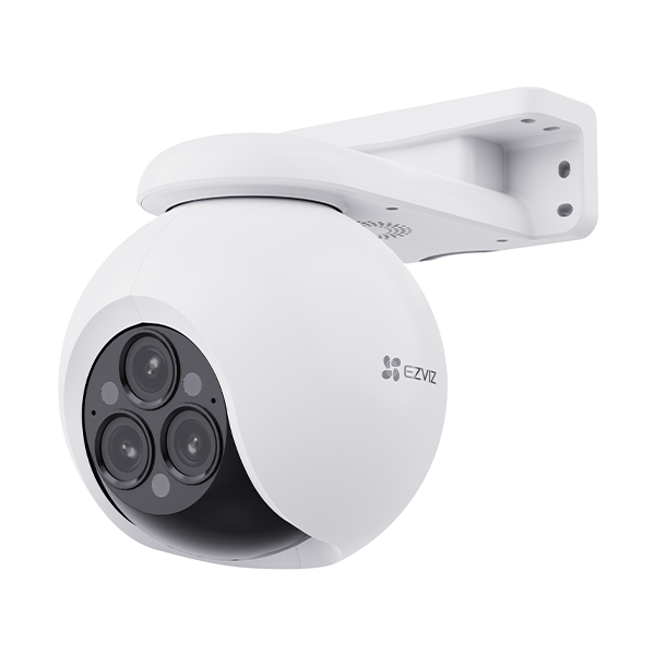 EZVIZ H80f Multi 2K⁺ Triple-Lens Outdoor PTZ Camera – 12× Zoom, AI Detection, Color Night Vision