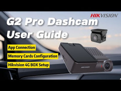 Hikvision AE‑DC8322‑G2PRO Dual‑Channel 4K Dash Camera (Front & Rear)
